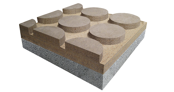 Sistema radiante in cementolegno e polistirene espanso BetonRadiant Styr EPS